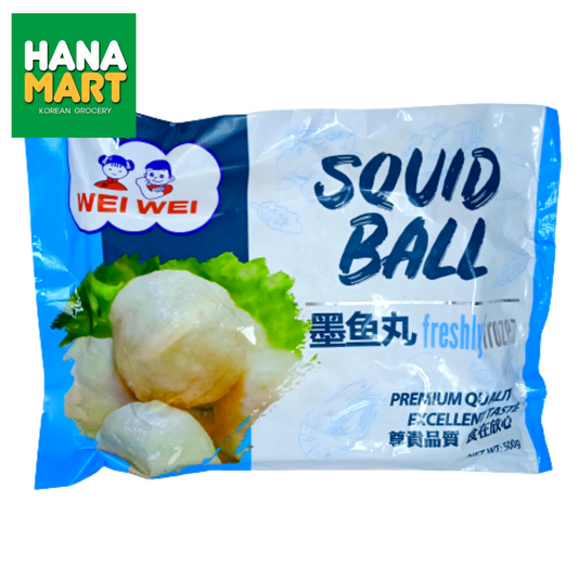 Wei Wei Squid Ball 샤브샤브 오징어볼 500g