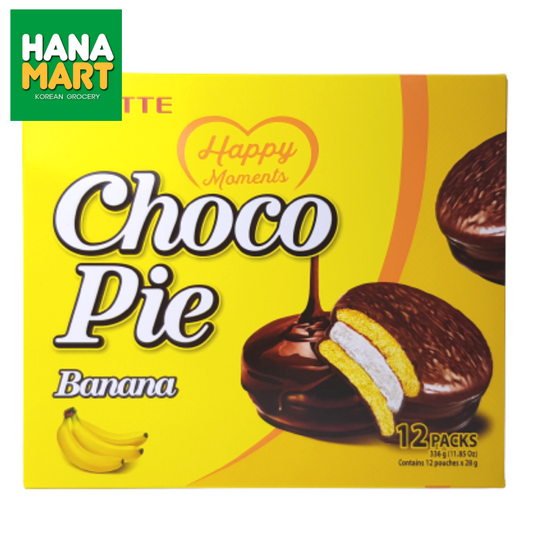 Lotte Banana Choco Pie 초코파이 바나나 336g