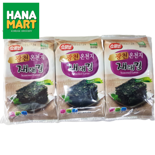 Somunan Gwangcheon Seasoned Seaweed 소문난 광천 재래김 4g x 3