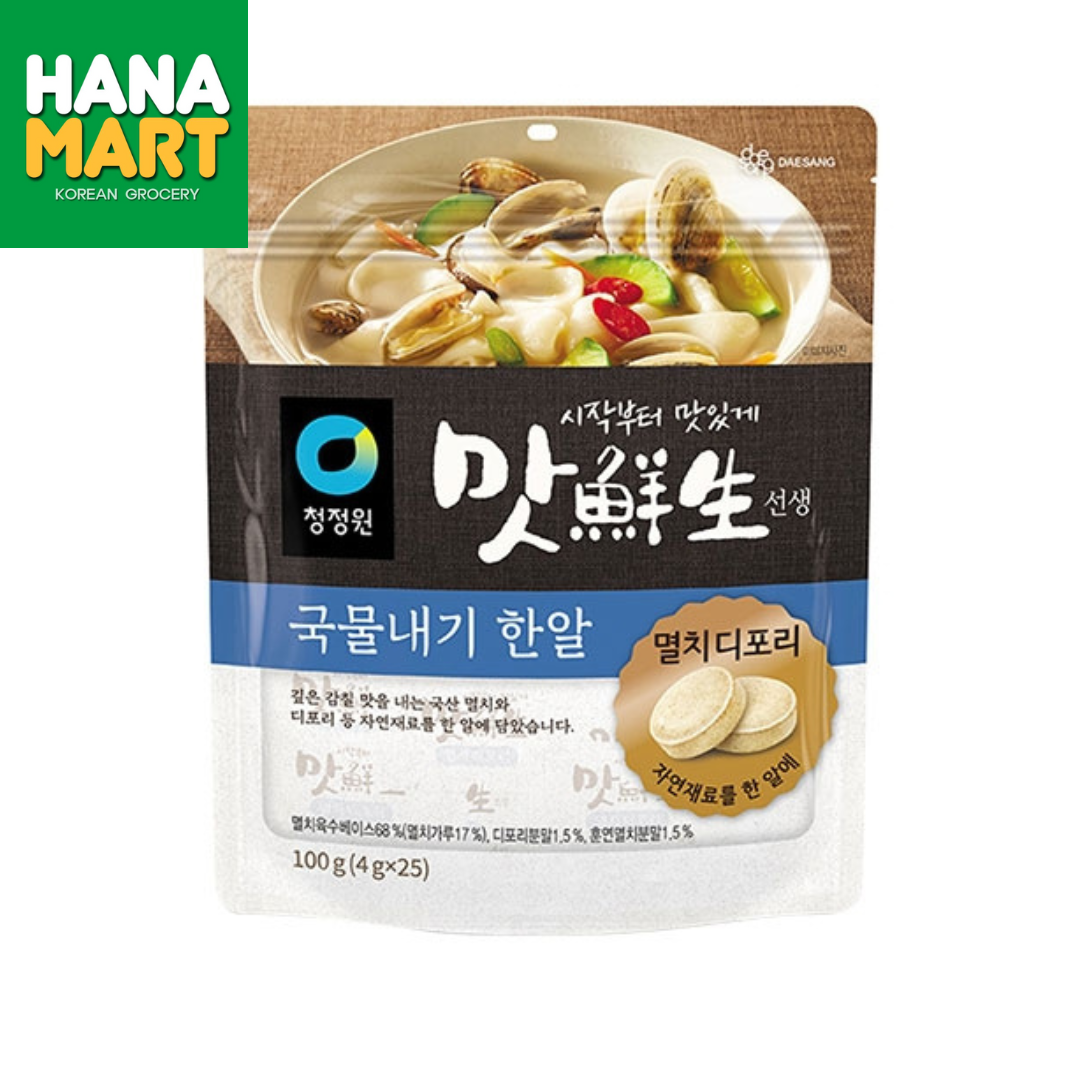 CheongJeongWon Anchovy Depoly In Soup 국물내기 한알 멸치 디포리 100g