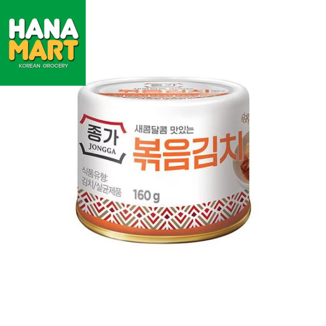 Jongga Stir Fried Canned Kimchi 종가집 볶음김치 캔 160g