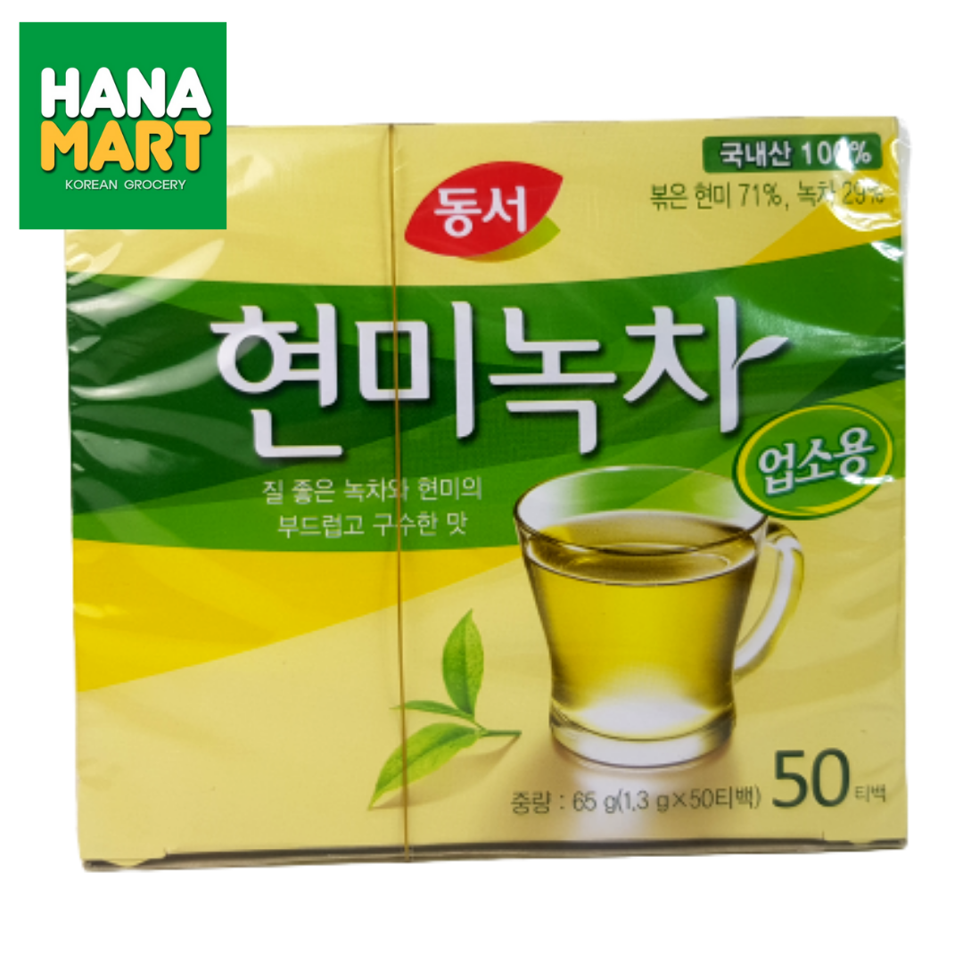 Dongso Brown Rice & Green Tea 현미녹차 50T 75g
