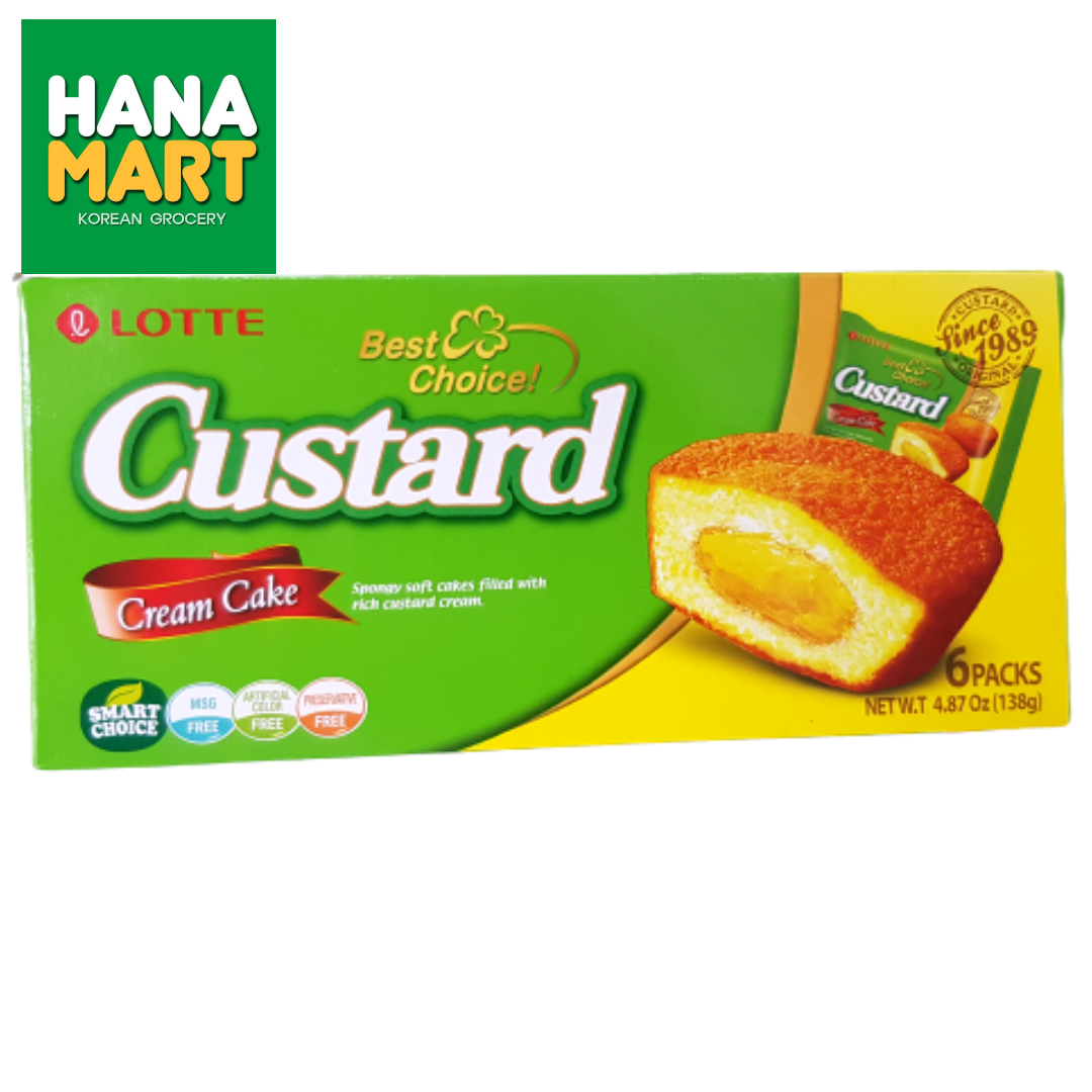 Lotte Custard Cream Cake 카스타드 138g