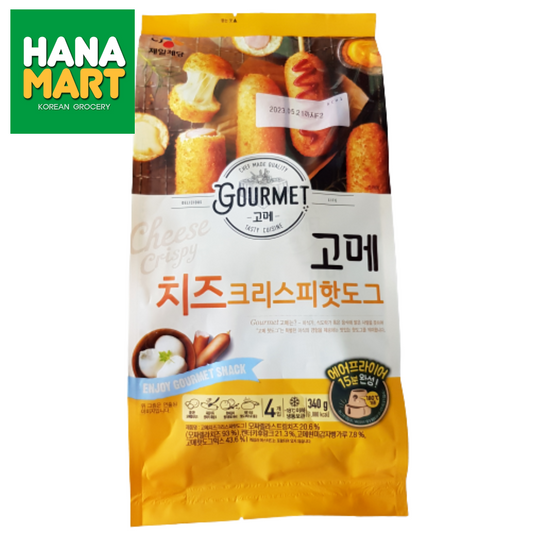 CJ Gourmet Cheese Crispy Hotdog 고메 치즈 크리스피 핫도그 340g