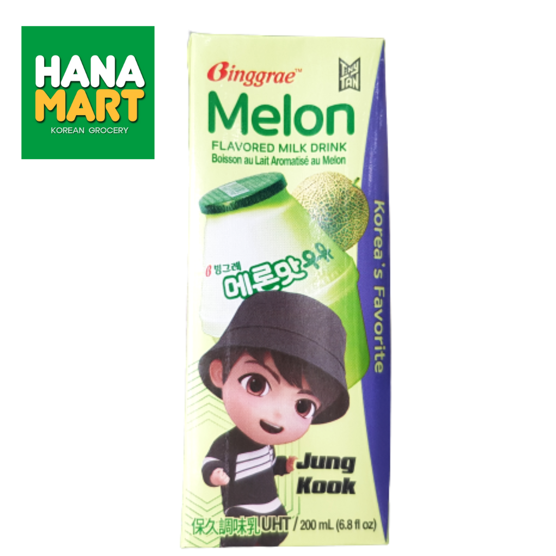 Binggrae Melon Milk 메론맛 우유 200ml